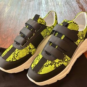 DANIEL PATRICK Men's Shoes Size 41 Made in Portugal velcro snake skin Designer